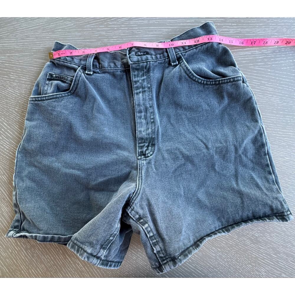 Lee Vintage 90s Riveted High Rise Denim Jean Shorts Size 14 MED - Picture 3 of 8